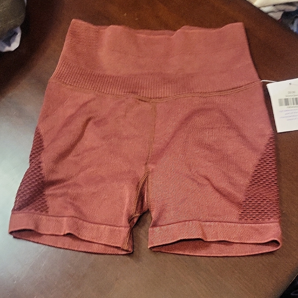JoyLab High-Waisted Burgundy Shorts